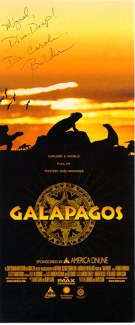 GALAPAGOS the movie - A Galapagos Adventure in 3D with Dr. Carole  Baldwin 
